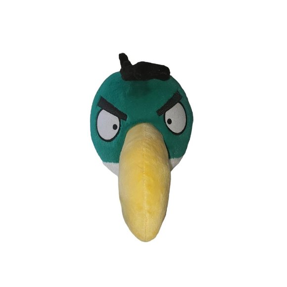 Angry Birds - Green Plush Bird Toucan Hal - 12"  Closed Beak Tag Is Missing - Picture 2 of 5